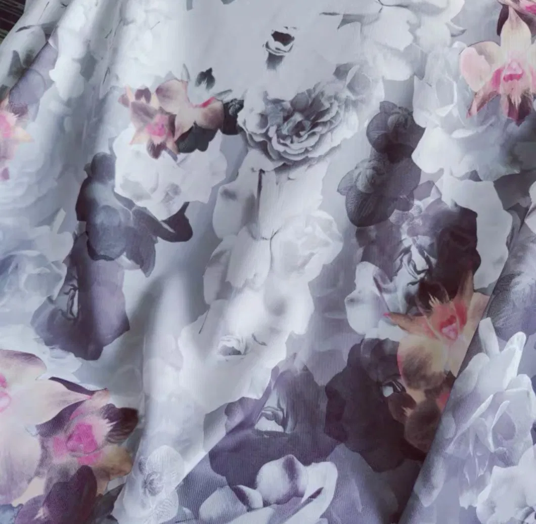 China Wholesale Fabric Polyester Digital Textile Printing Chiffon Fabric for Women Dress