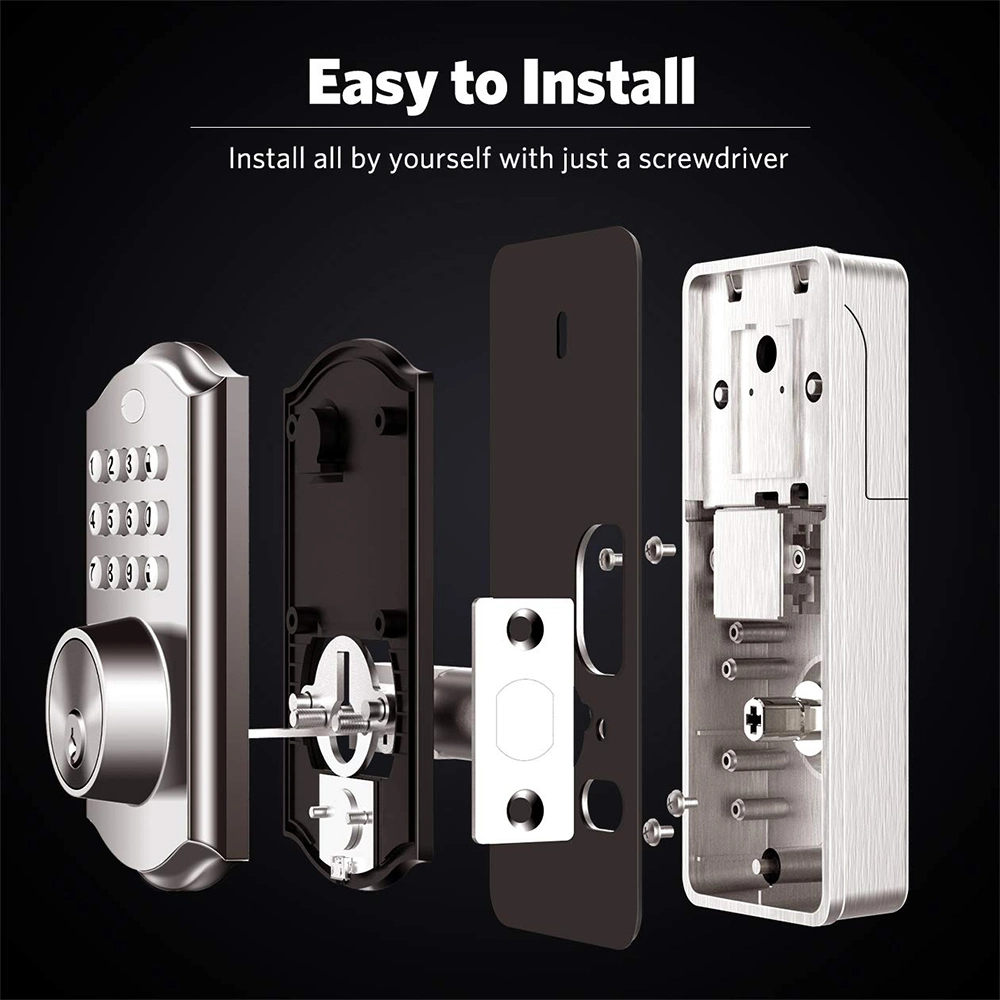 Keyless Entry Electronic Keypad Deadbolt Door Lock for U. S Market