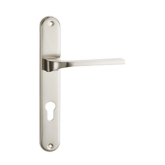 Interior Bedroom Door Cover Lock Lever Handles with Long Plate