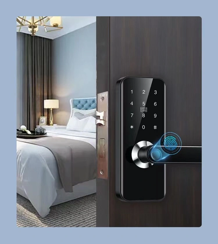 Full Automatic Luxury Security Intelligent Apartment Home Tuya WiFi Smart Key Digital Biometric Electric Fingerprint Door Locks