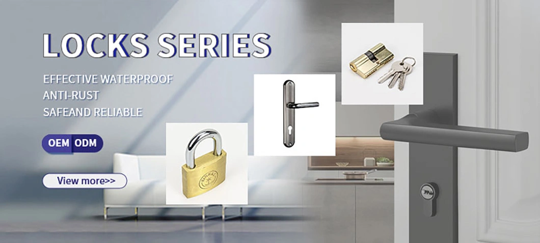 Door Lock Household Solid Wood Door Handle Wholesale Household Split Lock Golden Door Lock Chamber Safe Lock