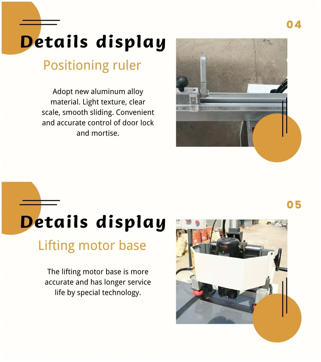 Single Head Double Heads Door Lock Holes Mortising Machine for Wooden Door