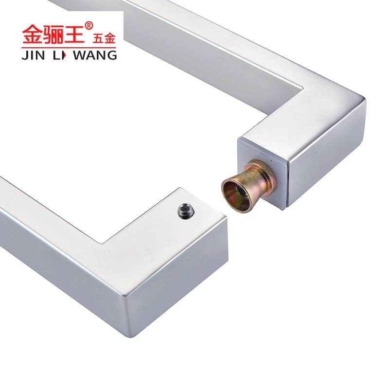 Door &amp; Window Hardware Spare Part Back to Back Rectangular Tempered Glass Stainless Steel Bathroom Shower Door Pull Handle Sliding Glass Door Handle