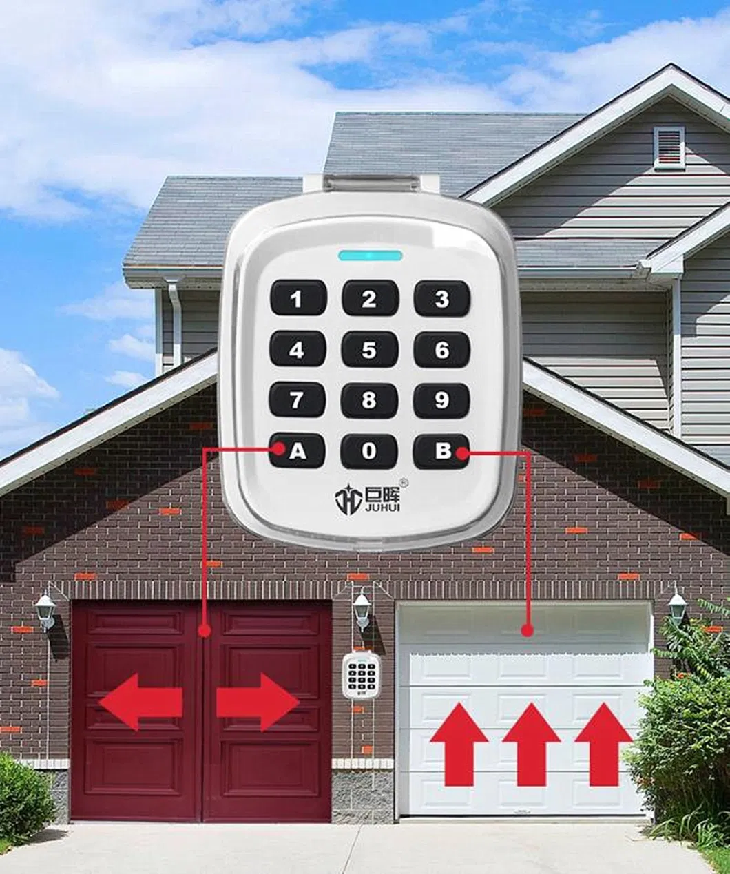 Waterproof Shell Wireless Access Control Keypad for Auto Gate Opener