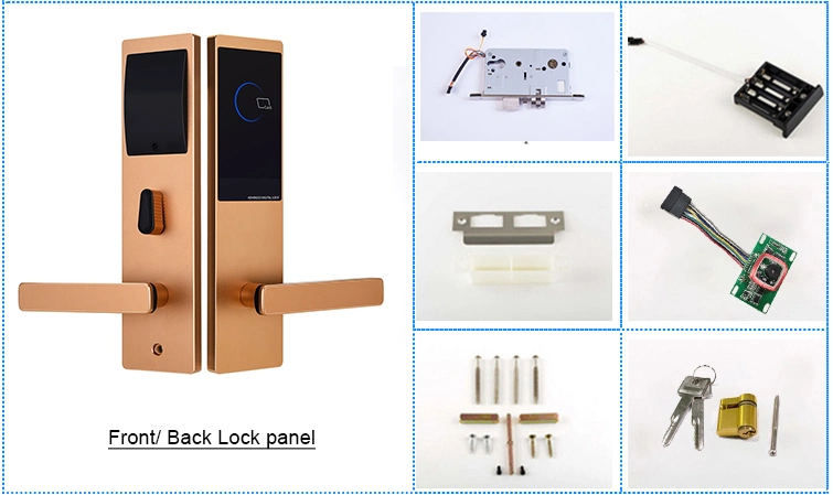 Smart Electronic Apartment Dormitory Hotel Door Lock with Card Reader