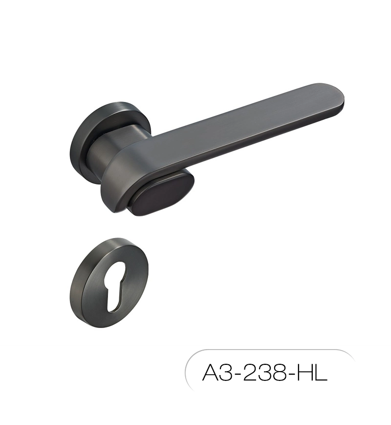 2022 Newest Popular Simple Design Modern Zinc Alloy Front Door Lever Handle on Rosette