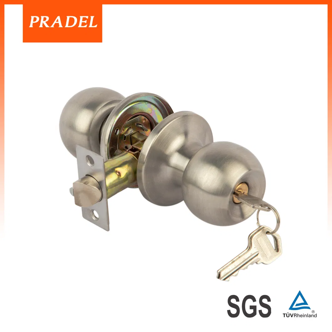 Factory Wholesales Cerradura De Pomo Chapa Ball Key Entry Tubular Cylindrical Door Knob Lock