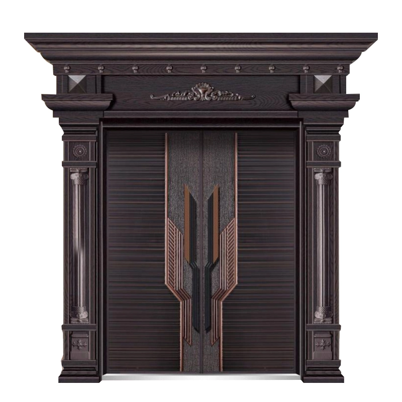 New Brand Novel Design Golden Supplier Fancy Security Door Modern Exterior Security Doors China Wholesale Double Door Security Doors