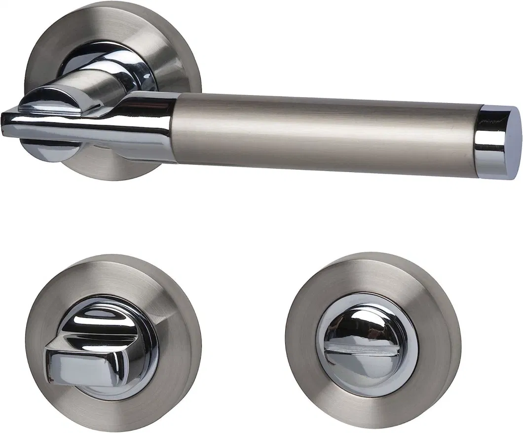 China Wholesale Chrome Stainless Steel Coloured Door Handle with Locking Latch Set