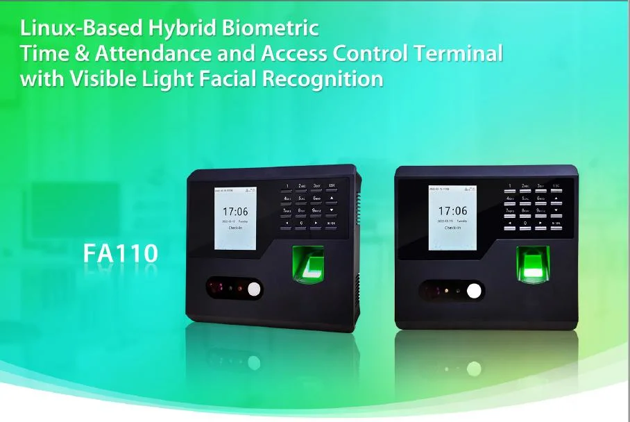 Cloud Server Attendance Software Facial Recognition Access Control with Fingerprint Reader