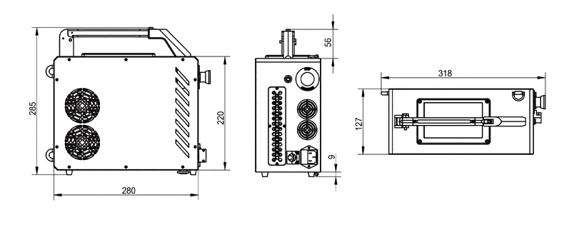 Laser Rust Removal 50W/100W Backpack Design Easy Operate