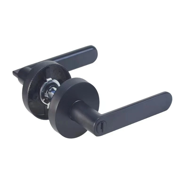 Design Door Handle Lock Easy Install Cylindrical Door Knob Lock Tubular Leverset Exterior Door Grip Handleset