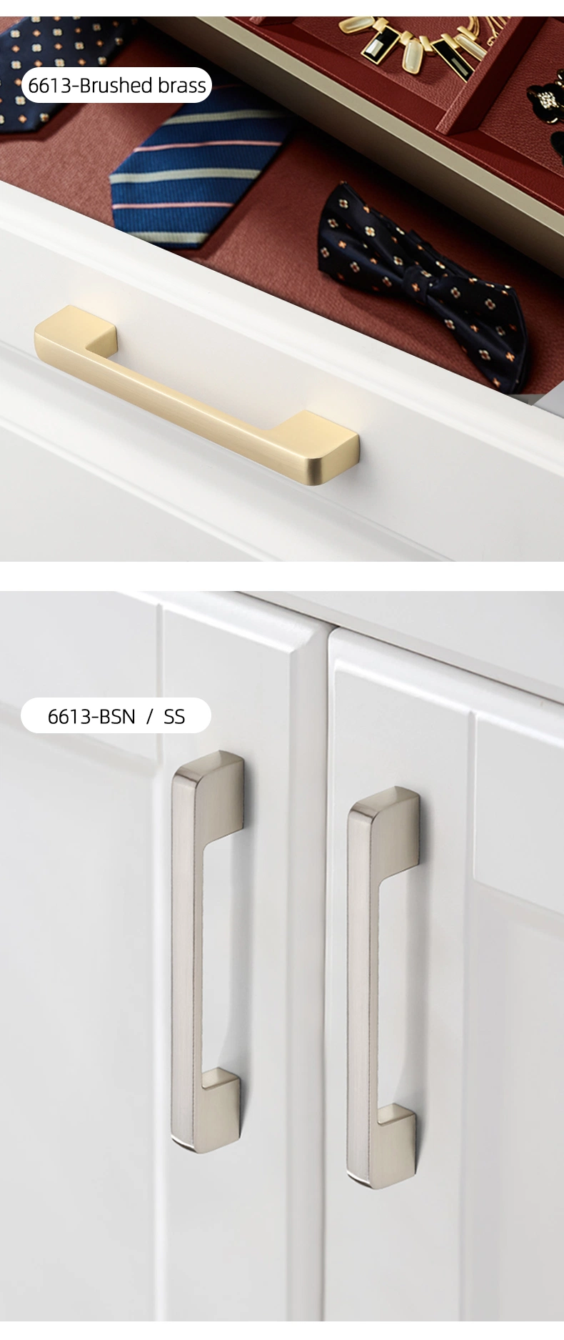 Zinc Alloy Handle Drawer Cabinet Wardrobe Door Handle