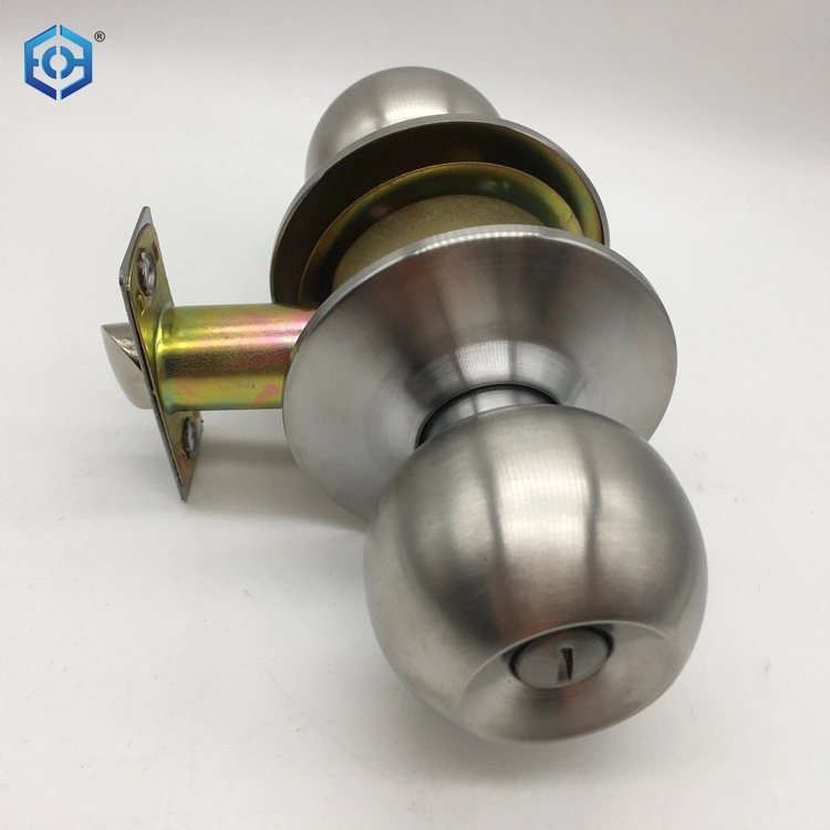 Tubular Knob Lockset Door Lock Ball Knob Enty Stainless Steel