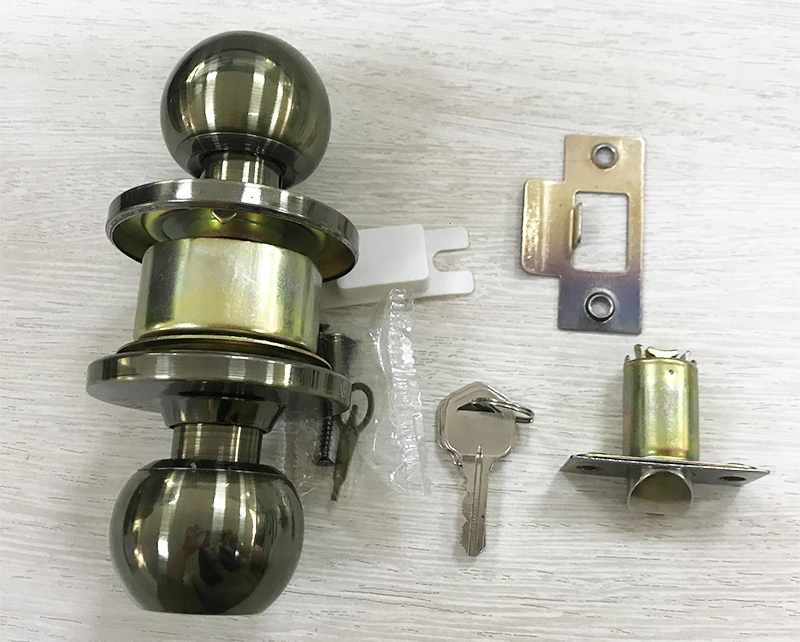 Grade 3 OEM Home Entrance Tubular Cylindrical Door Knob Lock