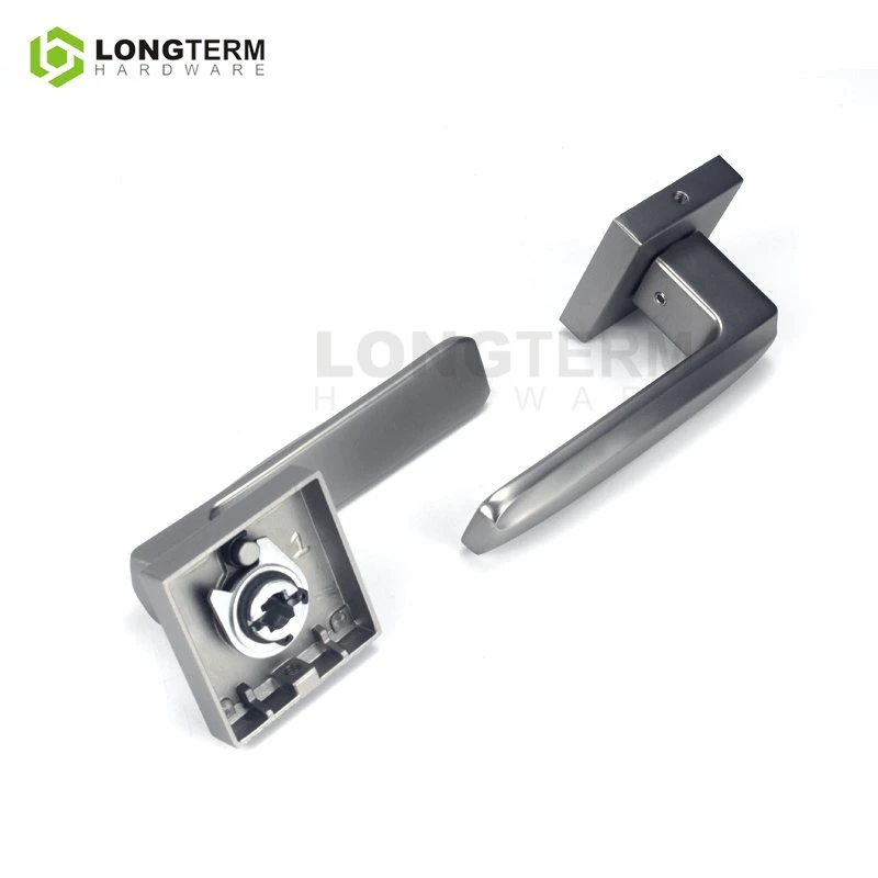 Modern Design Black Zinc Alloy Mortise Lock Handle Bedroom Wooden Door Handle