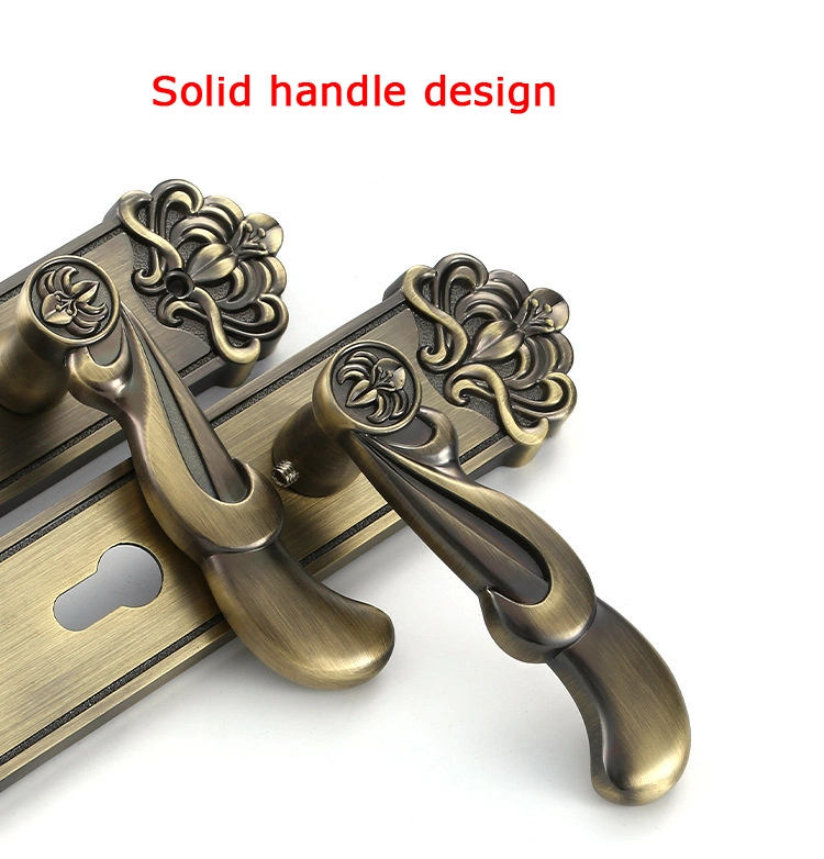 Interior Wood Door Security Lock House Anti-Theft House Furniture Outdoor for Bedroom Door Lock Handle Set with Key