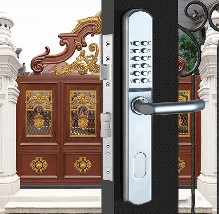 Smart Bedroom WiFi Electronic Intelligent Retro Color Handle Lock Set Password/Key Door Lock