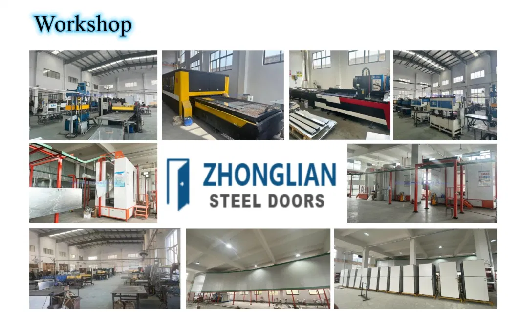 Hollow Steel Prehung Door Internal Doors Hotel Interior Steel Waterproof Door Tubular Lock