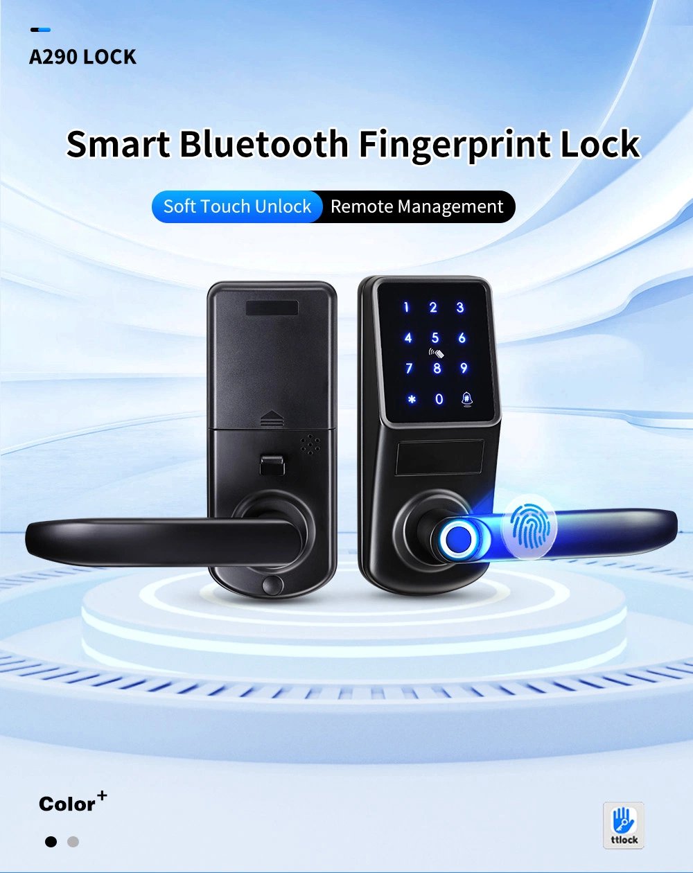 High Safety Smart Lock for Apartment Office Hotel Fingerprint Lock Doorbell