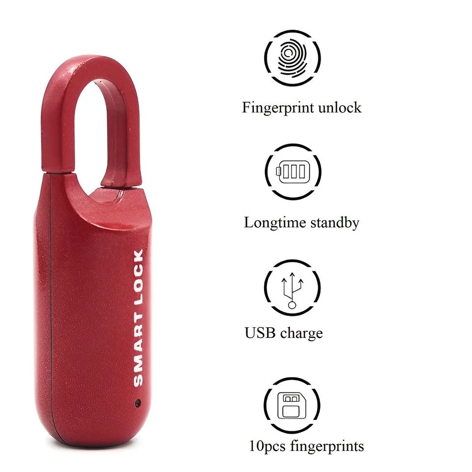 New Convenient Office Household Smart Fingerprint Padlock Door Lock