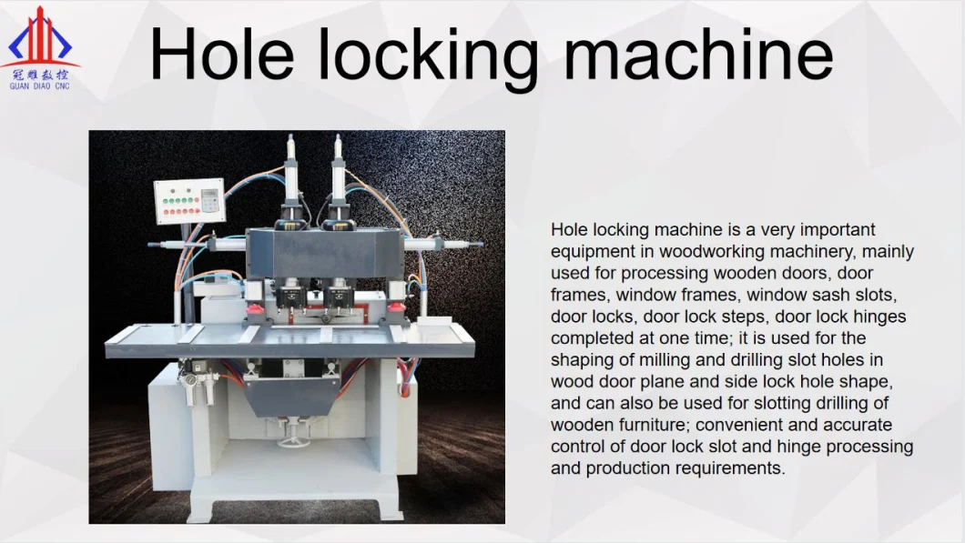 Single Head Double Headed Wooden Door Lock Hole Machine Door Lock Slotting Machine