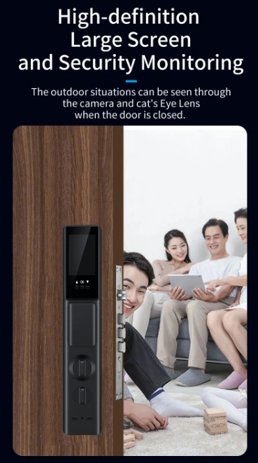 Face Recognition Smart Fingerprint Door Lock with Tuya WiFi APP Digital Automatic Door Lock