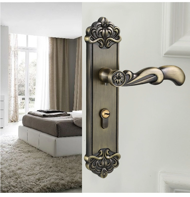 Interior Wood Door Security Lock House Anti-Theft House Furniture Outdoor for Bedroom Door Lock Handle Set with Key