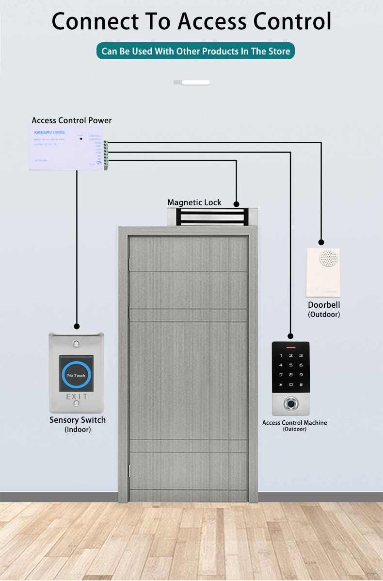 Auto Door Keypad Waterproof Metal Case RFID Card Access Control Keypad Stand-Alone with 2000 Users