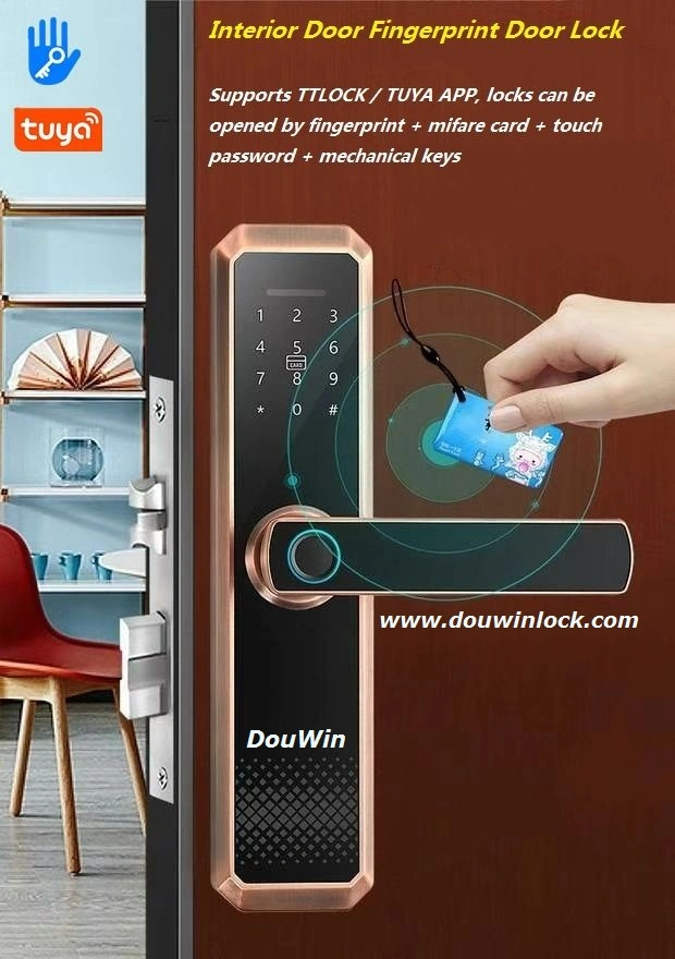 Your Local Language Voice Speaker NFC Tuya APP Face Recognition Fingerprint Door Lock