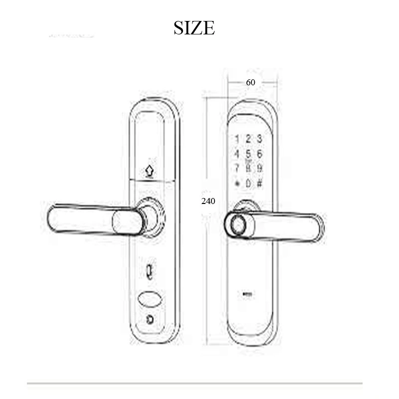 Indoor Wooden Door Fingerprint Password Smart Lock