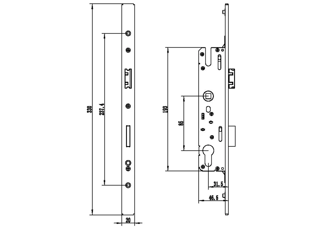 Stainless Steel Lock for Hotels, Apartments, and Offices