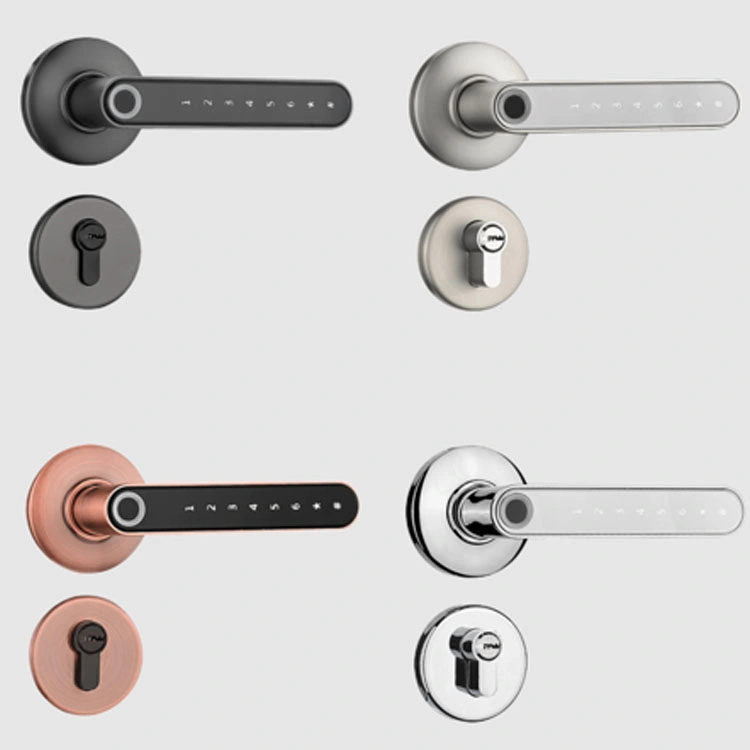 Fingerprint Door Lock Keyless Entry Door Lock Smart Door Locks with Keypads Handle Fingerprint Password Keys Unlock Easy to Install for Home APP Electronic Lock