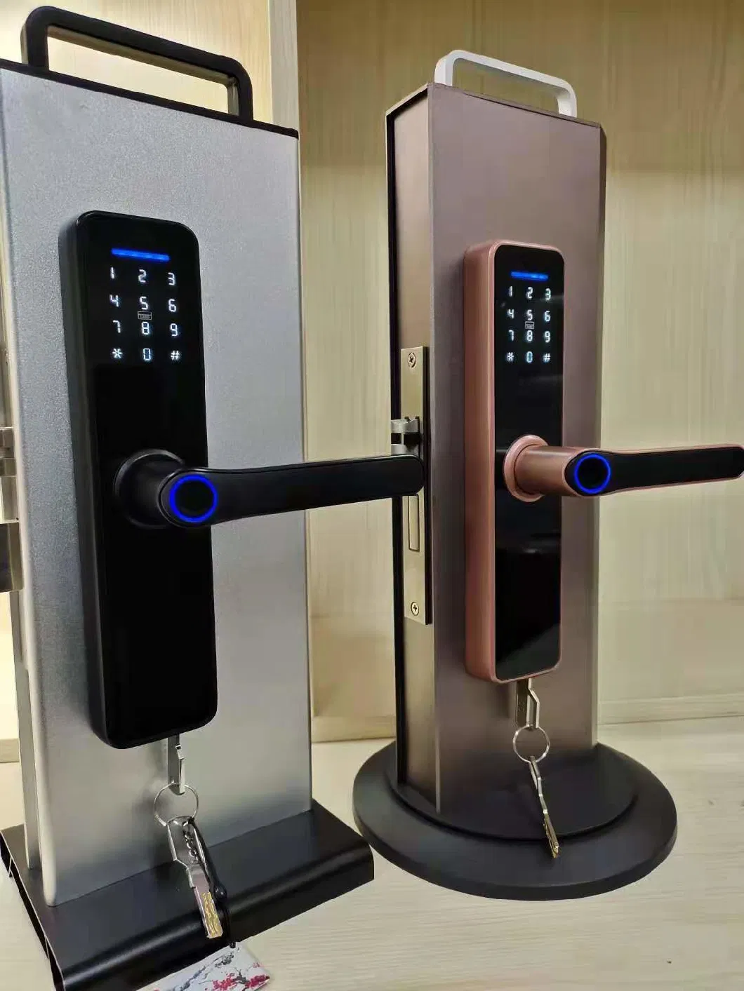 Your Local Language Voice Speaker NFC Tuya APP Face Recognition Fingerprint Door Lock