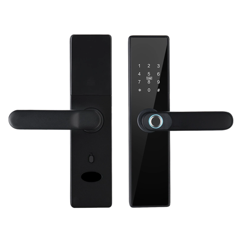 WiFi Tuya Smart Lock Biometric Fingerprint Door Lock Keyless Code Card Key Unlocking Ttlock Smart Door Lock for Smart Home Hotel Apartment Condominium