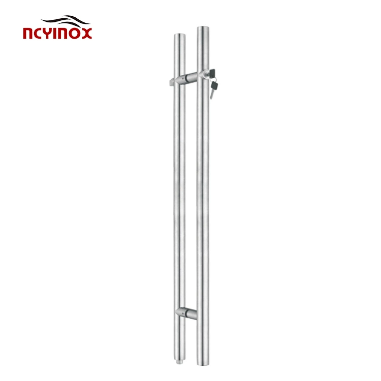 Stainelss Steel Door Handles with Lock for Bedroom