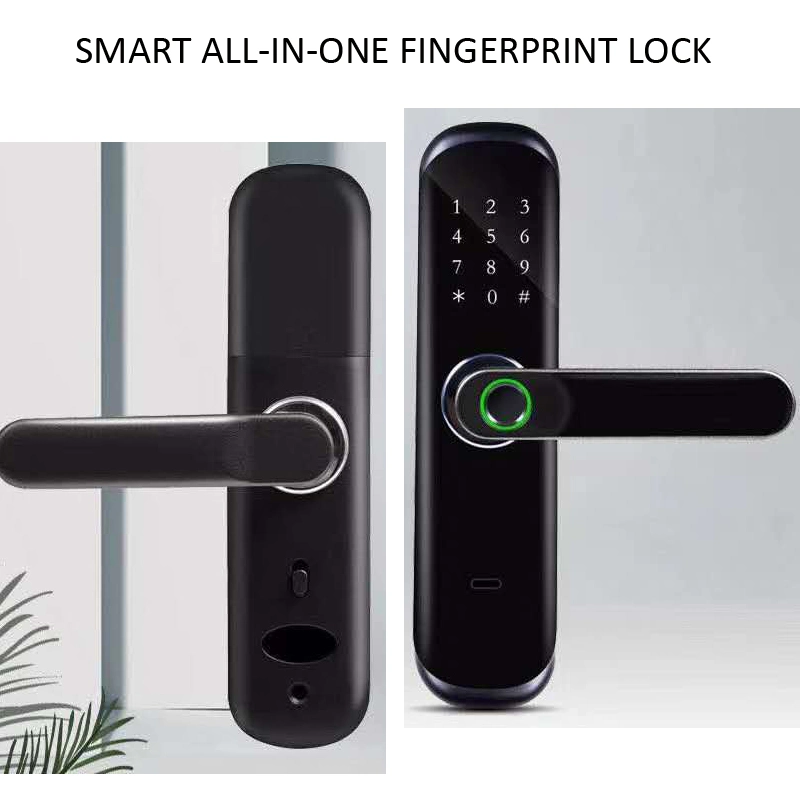 Indoor Wooden Door Fingerprint Password Smart Lock