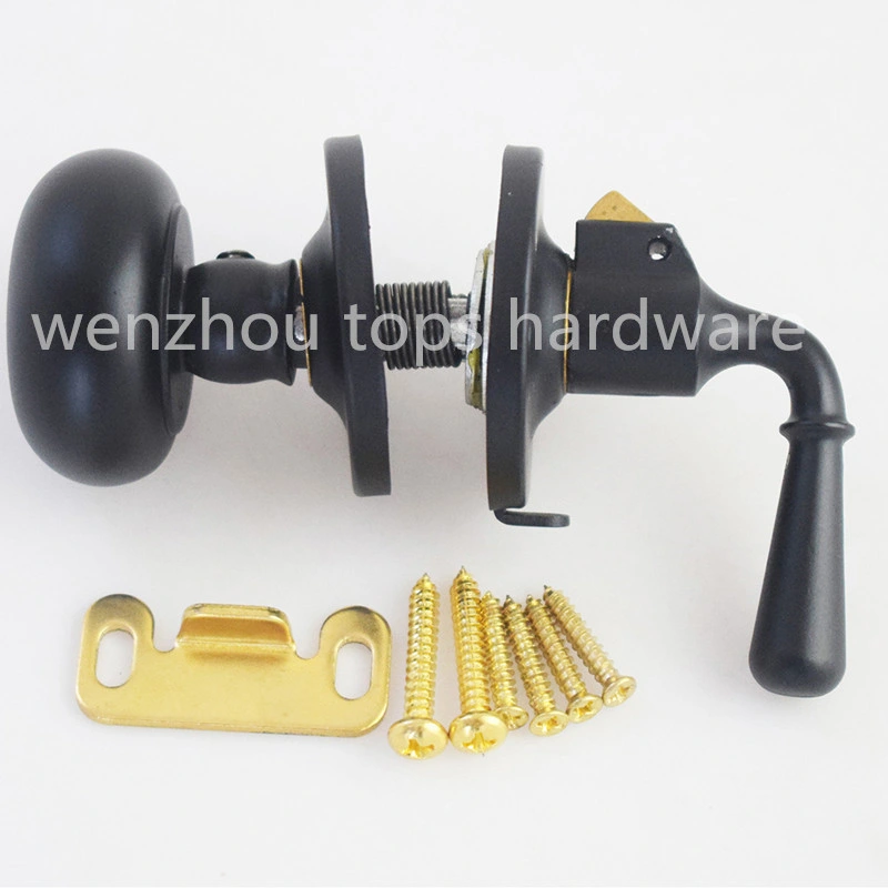 New Design Black Heavy Duty Double Side Tubular Cylindrical Door Knob Lock