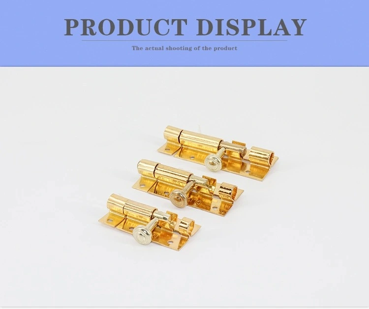 Iron Material Sliding Latch Bolt Door Lock Bolt for Bathroom Toilet Shed Door Furniture Pet Gate