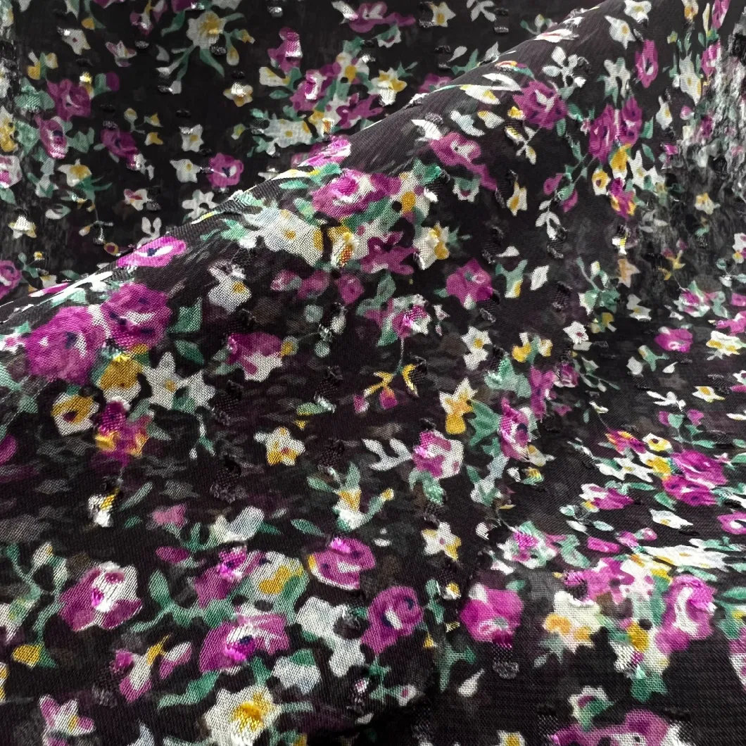 China Wholesale Fabric Polyester Digital Textile Printing Chiffon Fabric for Women Dress