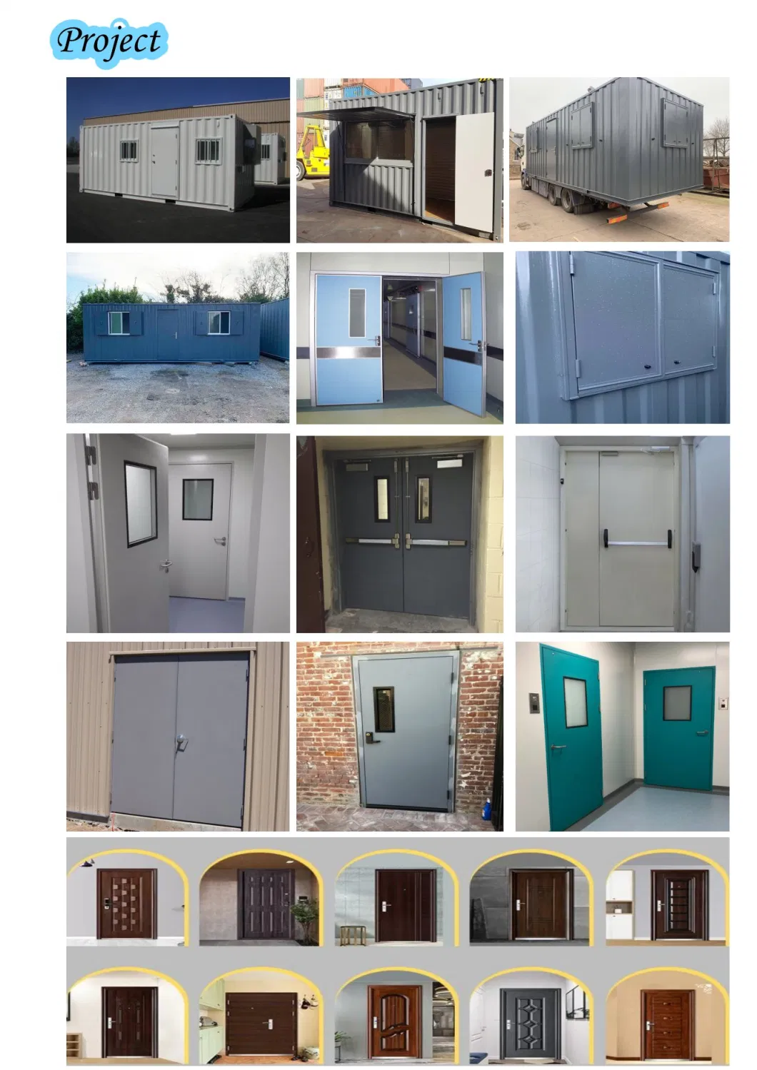 Hollow Steel Prehung Door Internal Doors Hotel Interior Steel Waterproof Door Tubular Lock