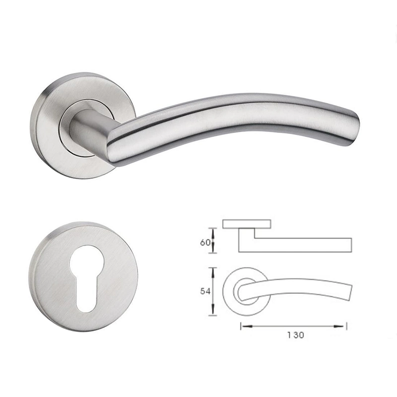 Inner Door Lock Bedroom Mute Split Lock Household Single Tongue Handle Lock Simple Split Lock