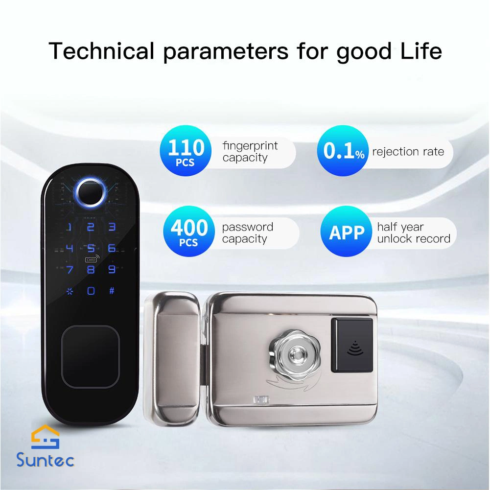 Factory Price Lock Door Fingerprint Smart Home Waterproof Password Security Battery Powered