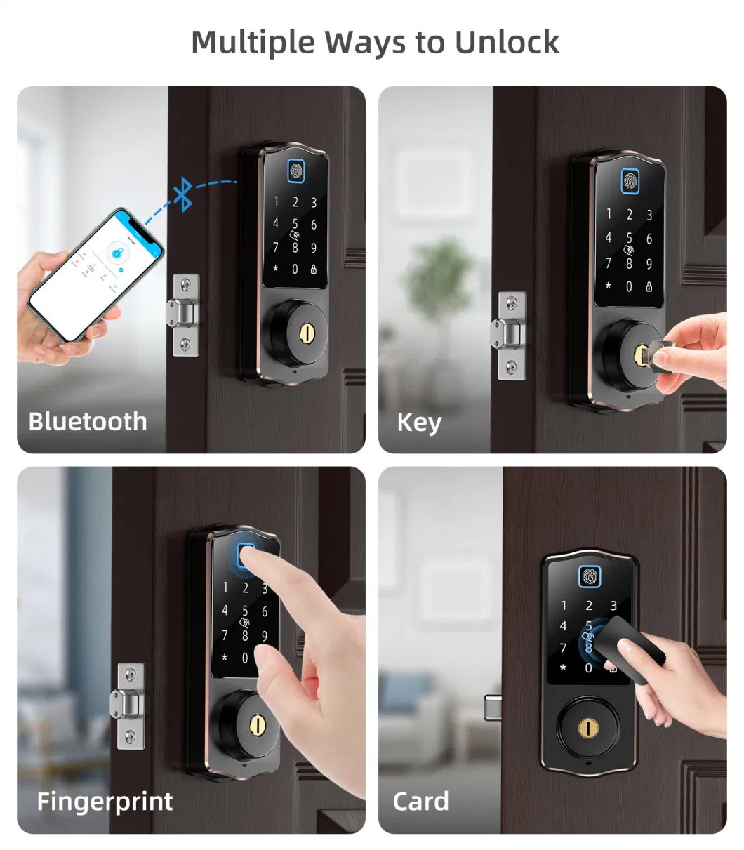 Good Quality Home Smart Deadbolt Electronic Digital Fingerprint Lock