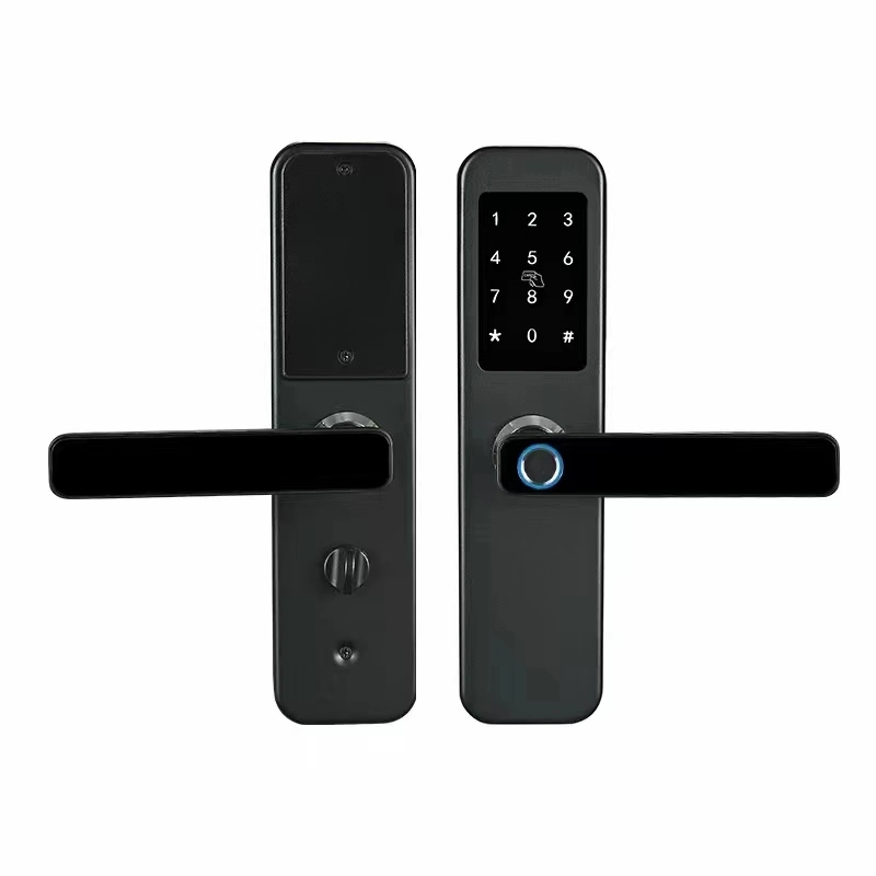 Digital Electronic Ttlock Bluetooth Door Lock Work with Smartphone APP and Alexa Google Home Wireless Tuya WiFi Remote Unlock for Smart Homes Office Apartments