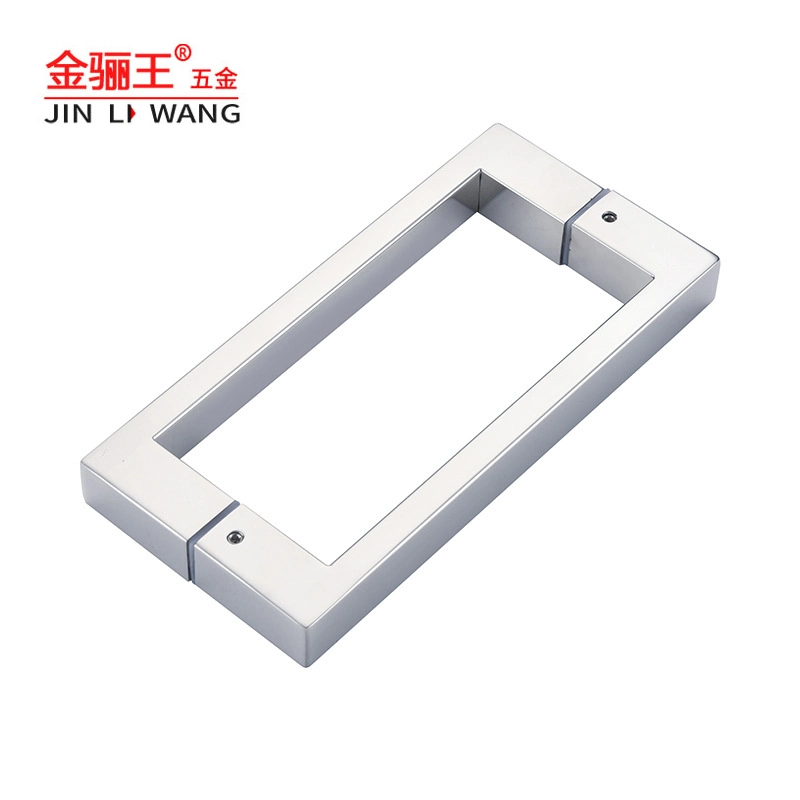 Door &amp; Window Hardware Spare Part Back to Back Rectangular Tempered Glass Stainless Steel Bathroom Shower Door Pull Handle Sliding Glass Door Handle