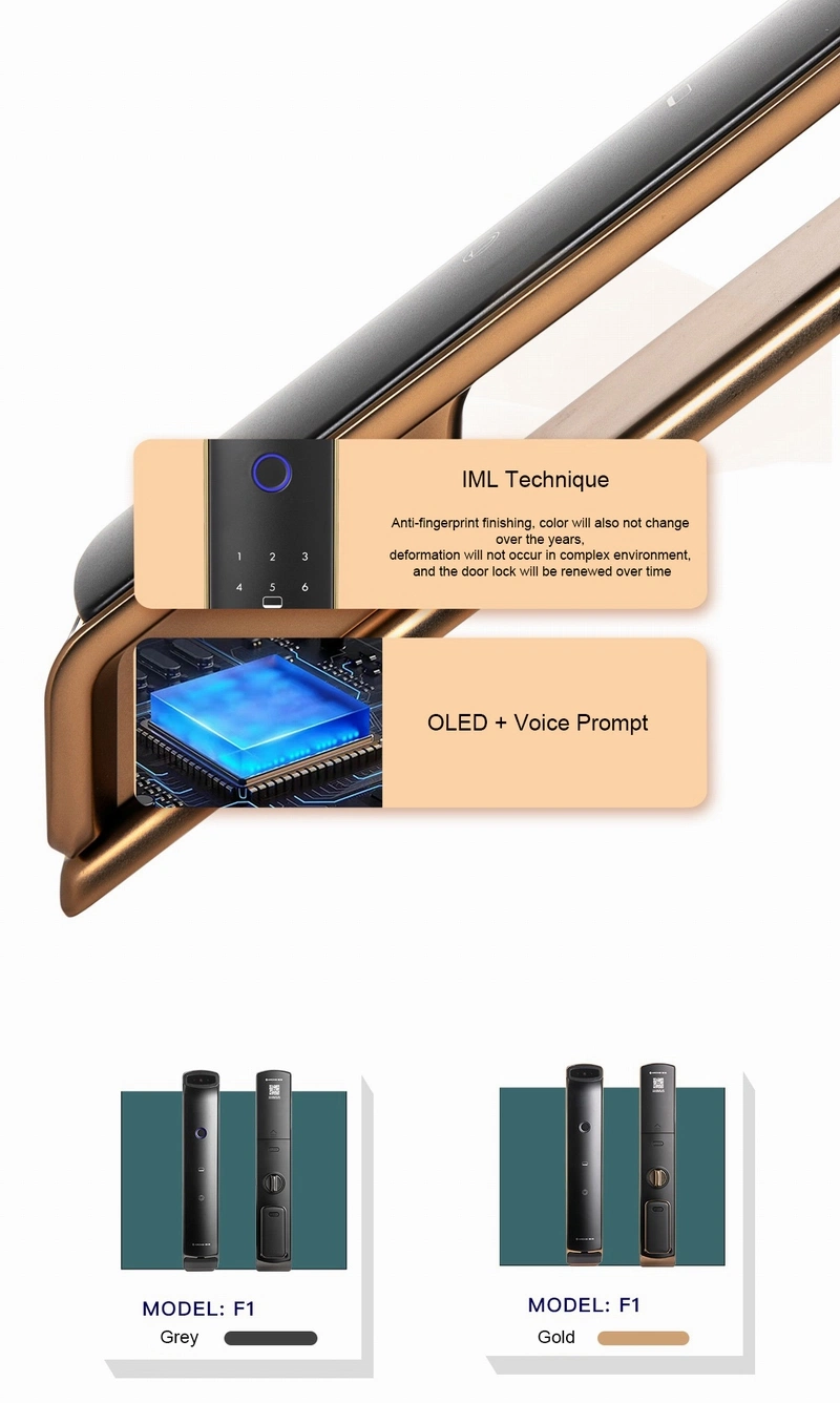 Archie Automatical Face Fingerprint Combination Card Tuya Smart Door Lock