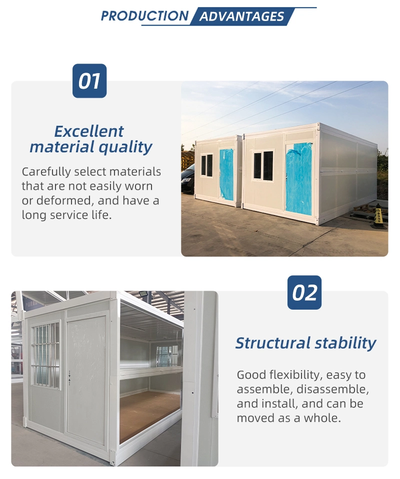 Eco Prefab Modular Collapsible Container Modern Folding Collapsible Office Container Apartment