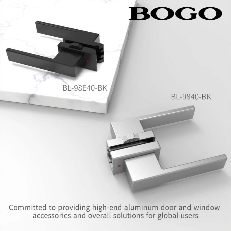 Aluminum Style Main Door Handles Bedroom Door Handle Lock