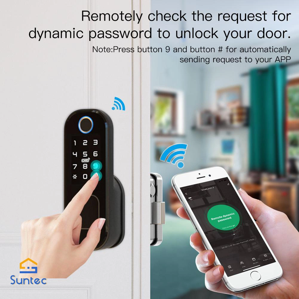 Factory Price Lock Door Fingerprint Smart Home Waterproof Password Security Battery Powered